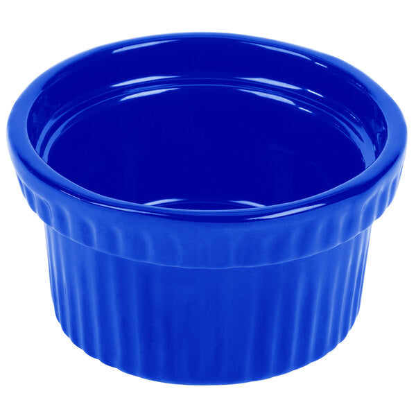 Tablecraft CW1610CBL 10.5 oz. Cobalt Serving Bowl w/ Ridges – item 8081610DBL image 2