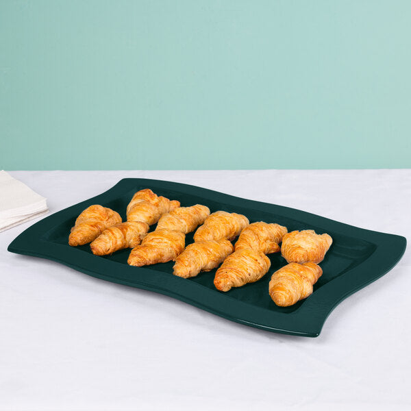 Tablecraft CW3660HGN Hunter Green 13" x 20" Serving Platter – item 8083660DHGN image 2
