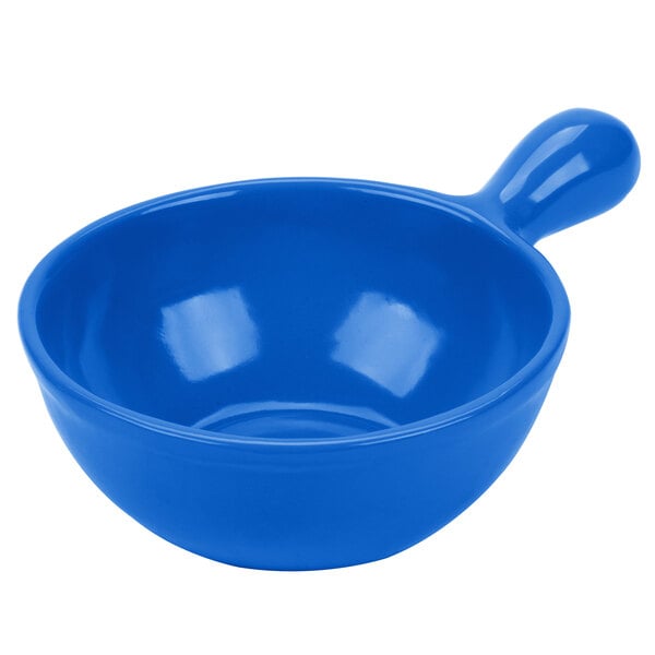 Tablecraft CW3370CBL 8 oz. Cobalt Serving Bowl w/ Handle – item 8083370DBL image 2