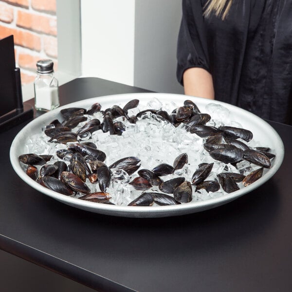 American Metalcraft Aluminum Seafood Serving Tray 17 3/4" – item 124SEA18 image 2