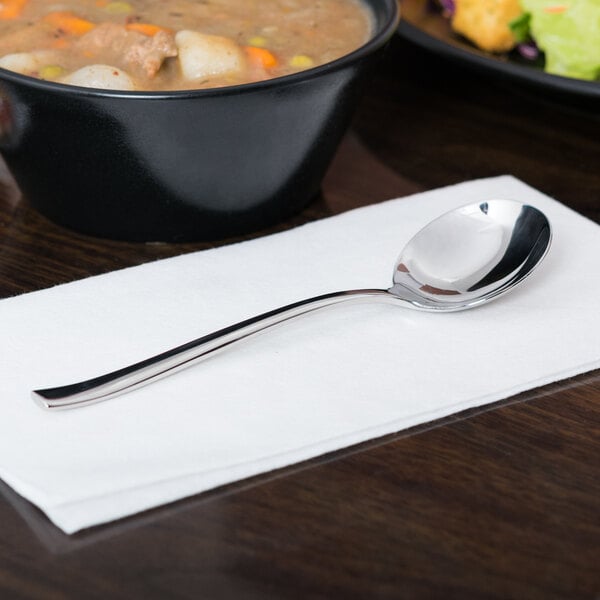 Libbey 930 016 Briossa 6 1/8" X-Heavy Bouillon Spoon – item 959930016 image 2