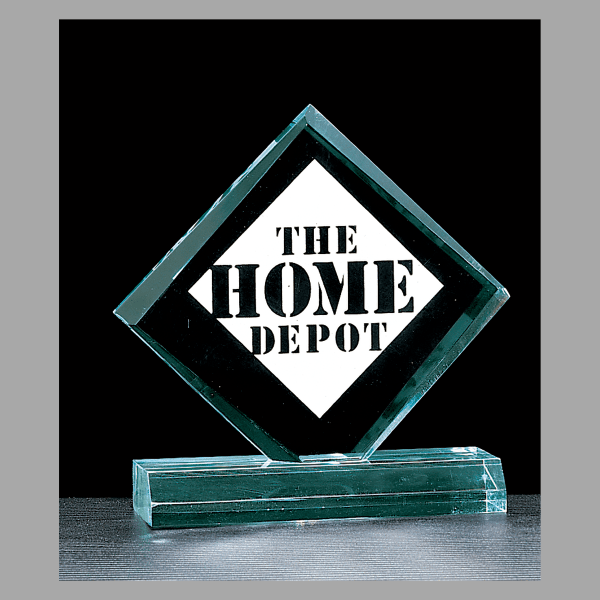 4.5" x 5.125" Diamond Series Jade Acrylic Award – item A3345JD