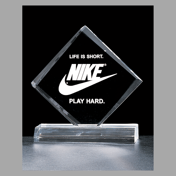 5" x 5.625" Diamond Series Clear Acrylic Award – item A3347CL