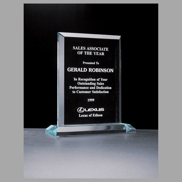 7" x 8.25" Apex Series Jade Acrylic Award – item A5467