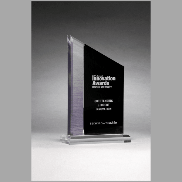 6" x 8" Digitally Printed Silver Accent on Black Plaque – item A7061