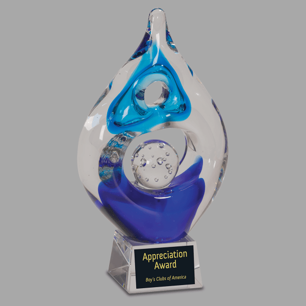 8.5" Winner Art Glass Award – item AGS01