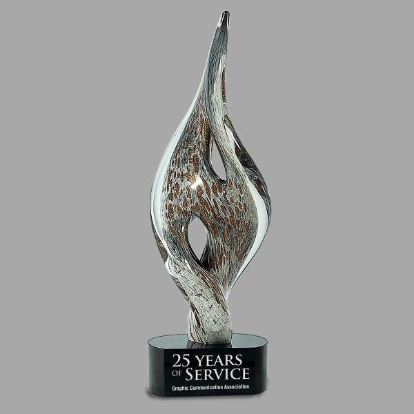15" Spire Twist Art Glass Award – item AGS14 image 2