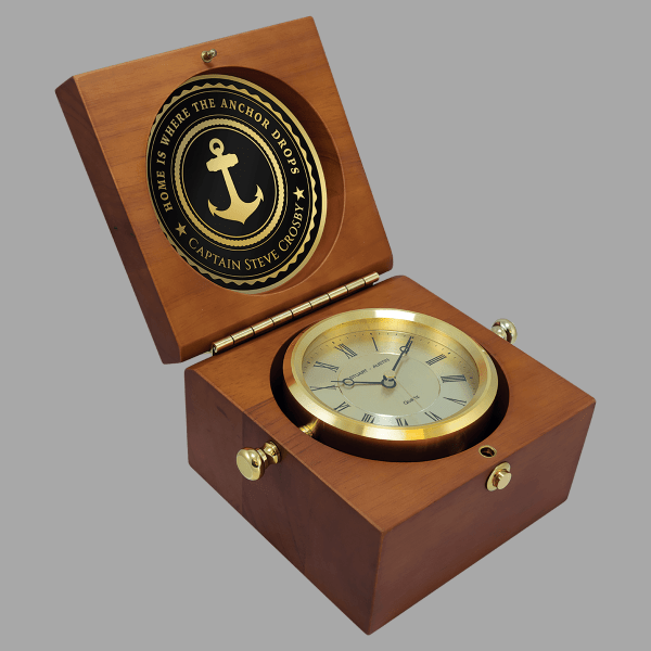 5.5" x 5.5" Quartz Clock Plaque – item BC73