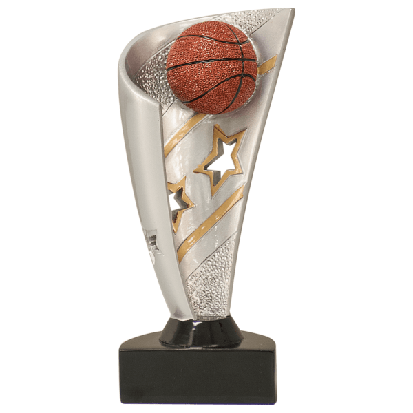 7" Banner Basketball Resin Award – item BNN12