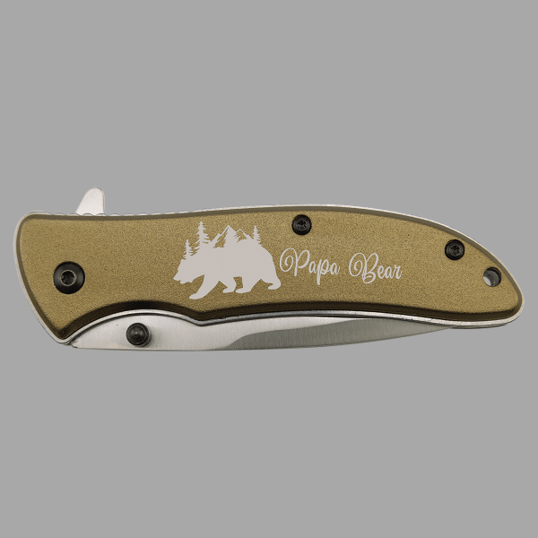 Bison River Flat Dark Earth 4.25" Anodized Aluminum – item BR1018