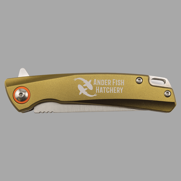 Bison River Flat Dark Earth 4" Anodized Alum Everyday Carry – item BR1038