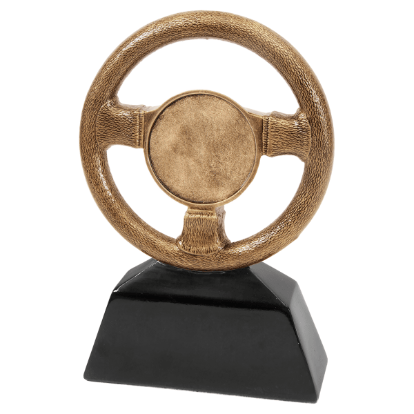 7" Antique Gold Strng Whl Resin Award – item CRS106