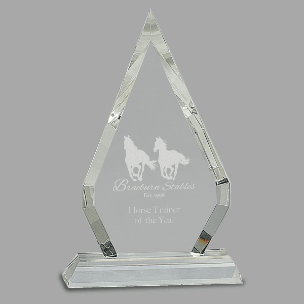 8.5" Crystal Diamond Award – item CRY102