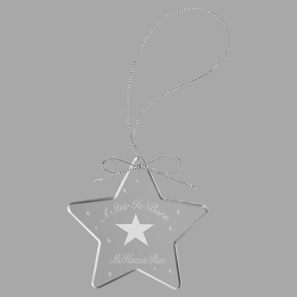 3" Crystal Star Ornament – item CRY1404 image 2