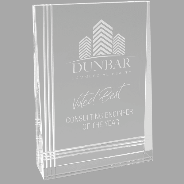5" X 7 Crystal Wedge Award – item CRY2003M
