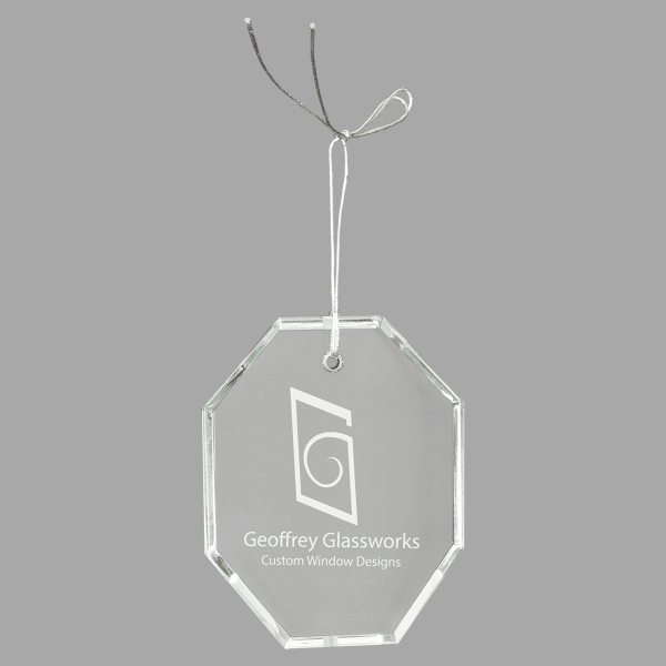 3.5" Crystal Octagon Ornament – item CRY3619 image 4