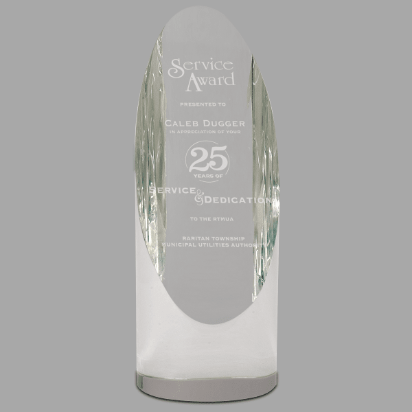 7.5" Crystal Cylinder Award – item CRY3701L