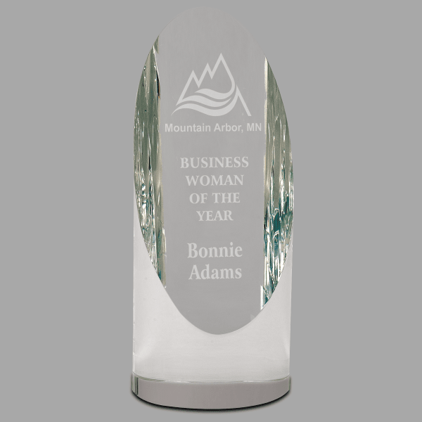 6.5" Crystal Cylinder Award – item CRY3701M