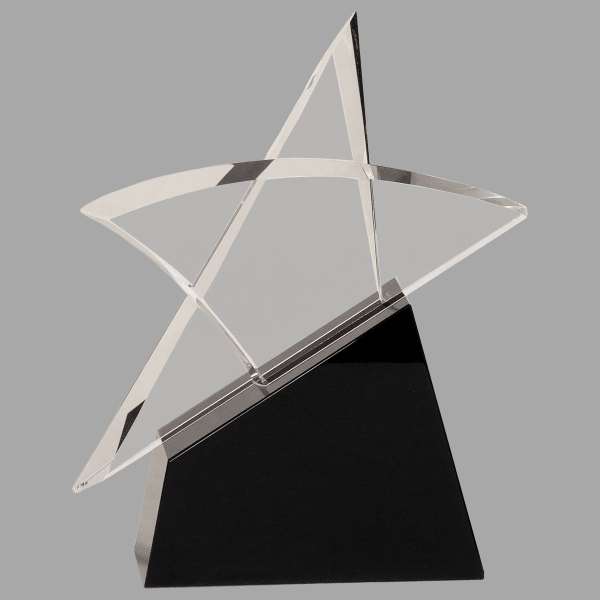 8.75" Crystal Outline Str with Base Award – item CRY7105M