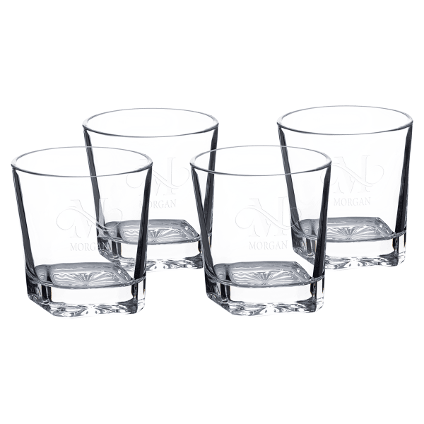 11 oz. Square Rocks Glasses in Printed Gift Box Same as – item DG301