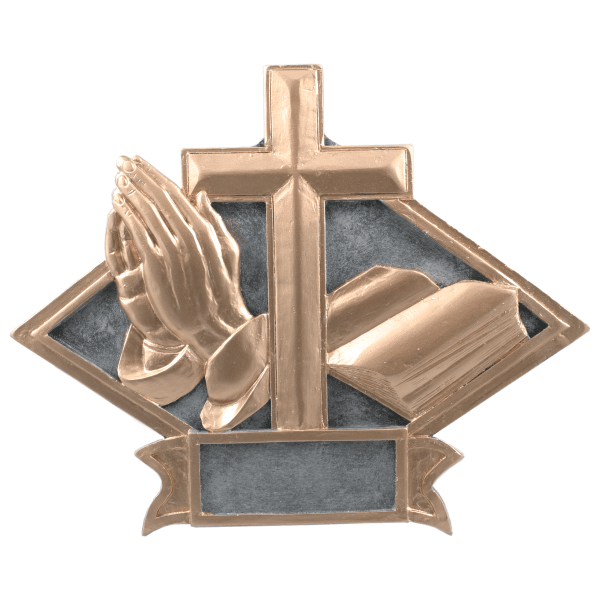 6" X8.5 Religious Diamond Plate Resin Award – item DPS21