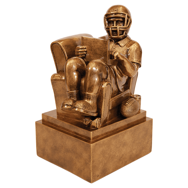 9" Fntsy Football Man In Chair Resin Award – item FTB302