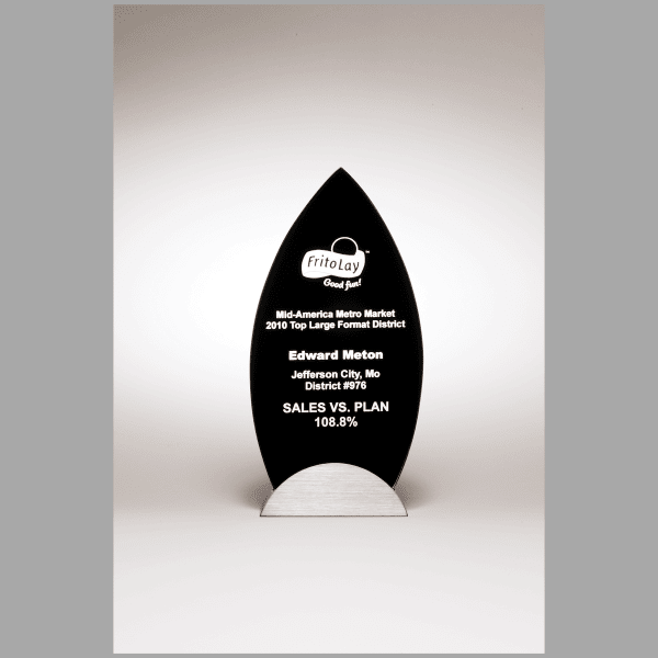 9.625" Flame Series w/ Gunmetal Base Award – item G2539