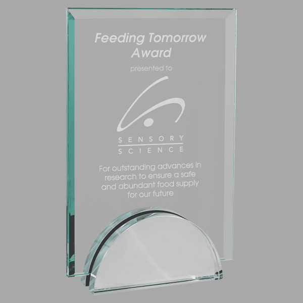 7" x 9.25" Apex Series Glass Award – item G2607