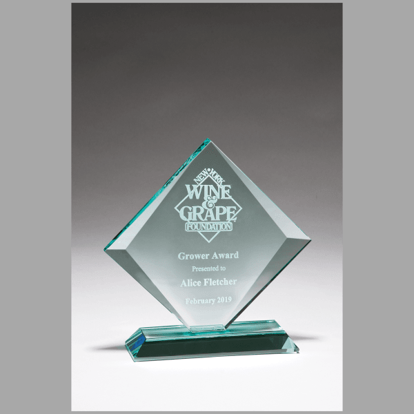 8" x 8" Diamond Series Glass Award – item G2985