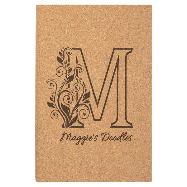5.25" x 8.25" Cork Leatherette Sketch Book – item GFT2220 image 5
