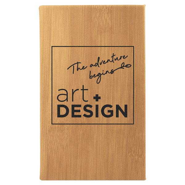 5.25" x 8.25" Bamboo Leatherette Sketch Book – item GFT2223 image 5