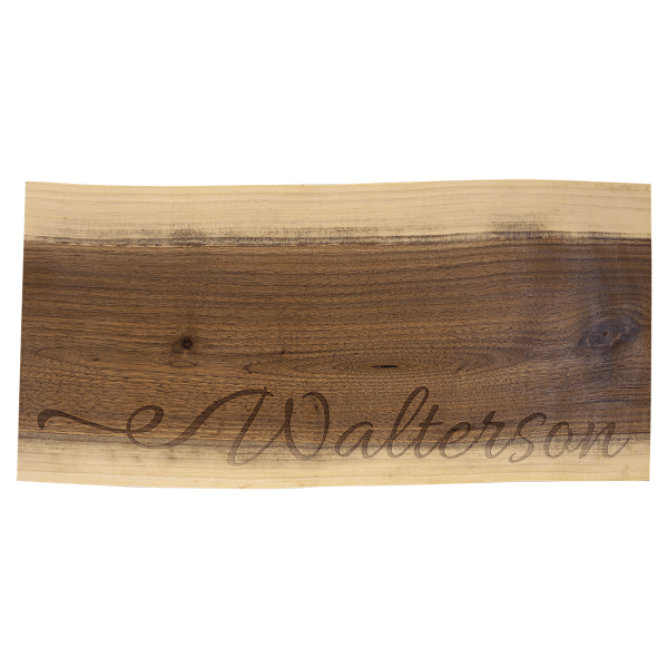 18" x 8" Black Walnut Cutting and Charcuterie Board – item GFT2317