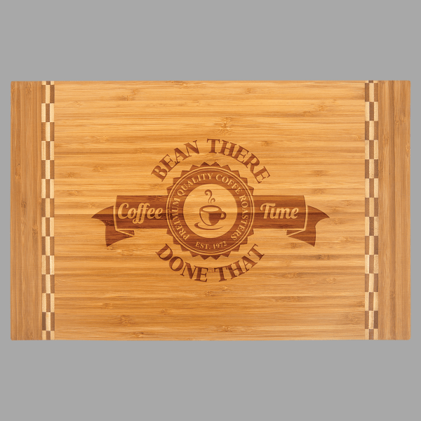 Bamboo Cutting Board with Butcher Block Ends – item GFT472 image 2
