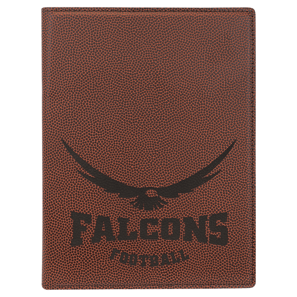 7" x 9" Football Leatherette Small Portfolio – item GFT972 image 4