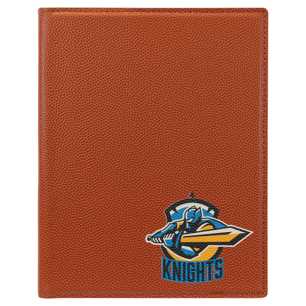7" x 9" Basketball Leatherette Small Portfolio – item GFT973 image 4