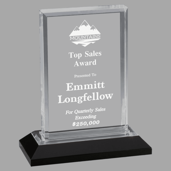5" X 7 Beveled Imprs Acrylic Award – item IMP202S image 3