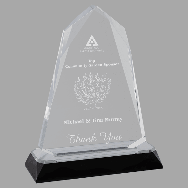6.75" Halo-Diamond Corner Base Acrylic Award – item IMP815S image 3