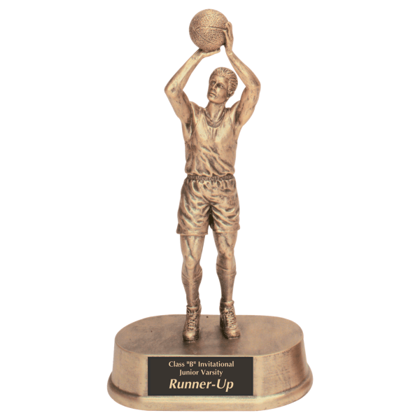 9.5" Male Basketball Resin Award – item JDS15