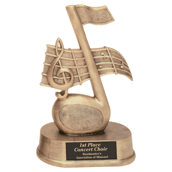 7.75" Music Note Resin Award – item JDS21