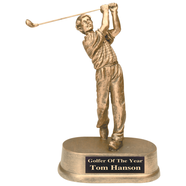 8.75" Male Golf Resin Award – item JDS43