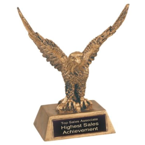 6.5" Gold Eagle Resin Award – item JDS952