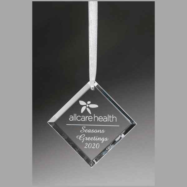 2.75" Crystal Diamond Ornament – item K9337