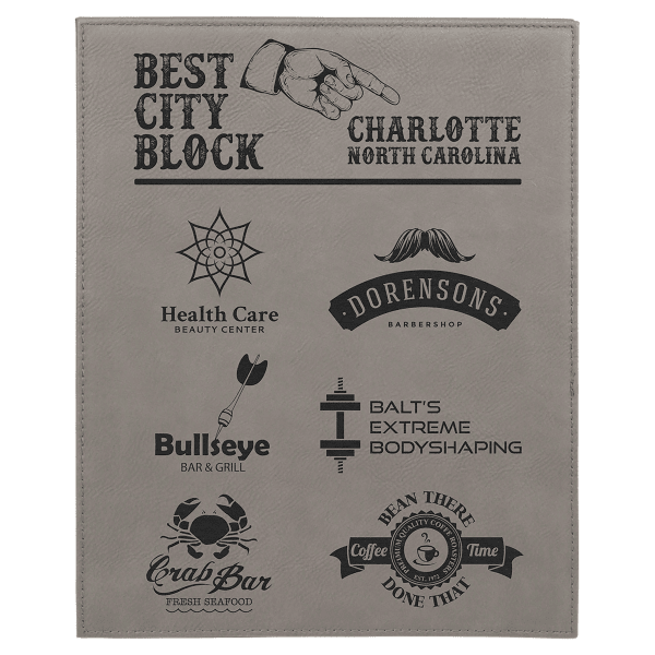 8" x 10" Leatherette Award Plaque – item LLP5810 image 3