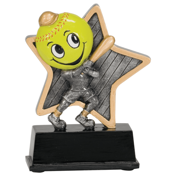 5" Softball Little Pal Resin Award – item LPR09