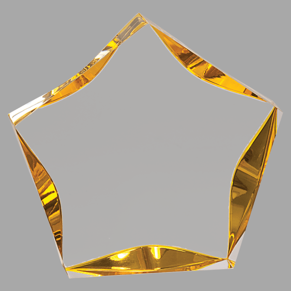 5" Luminary Star Acrylic Award – item LST5GD image 2