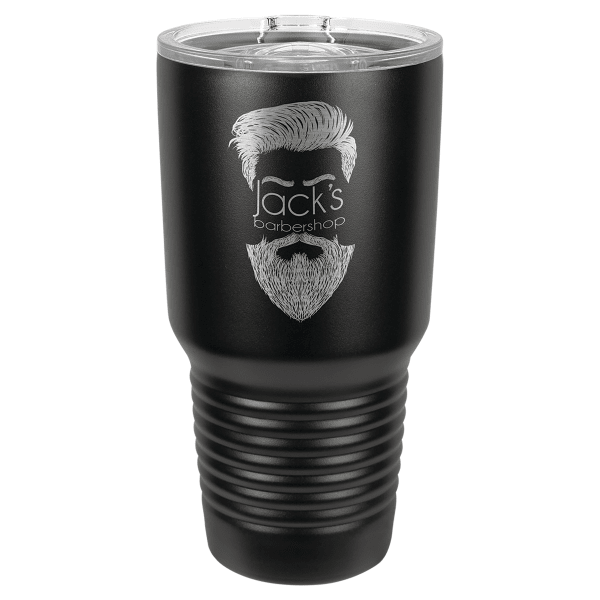 Polar Camel 30 oz. Full Black Ringneck Tumbler with Slider – item LTM7352