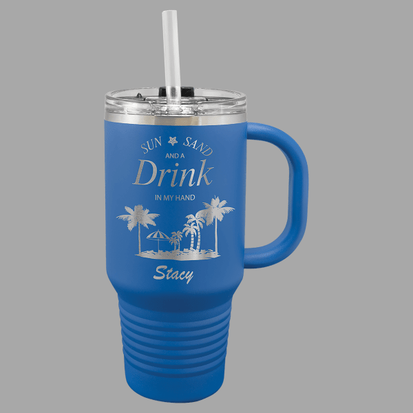 Royal Blue Black Polar Camel 32 oz. Travel Mug – item LTM7379