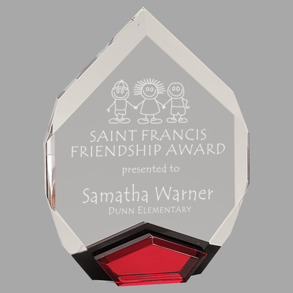 6" X 8 Marquis Acrylic Award – item MAQ68RD image 3