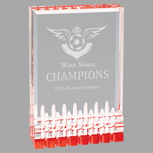 4.25" X 6 Mirage Acrylic Award – item MR32RD image 2