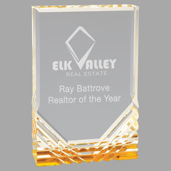 5" X 7 Jewel Mirage Acrylic Award – item MR43G image 2